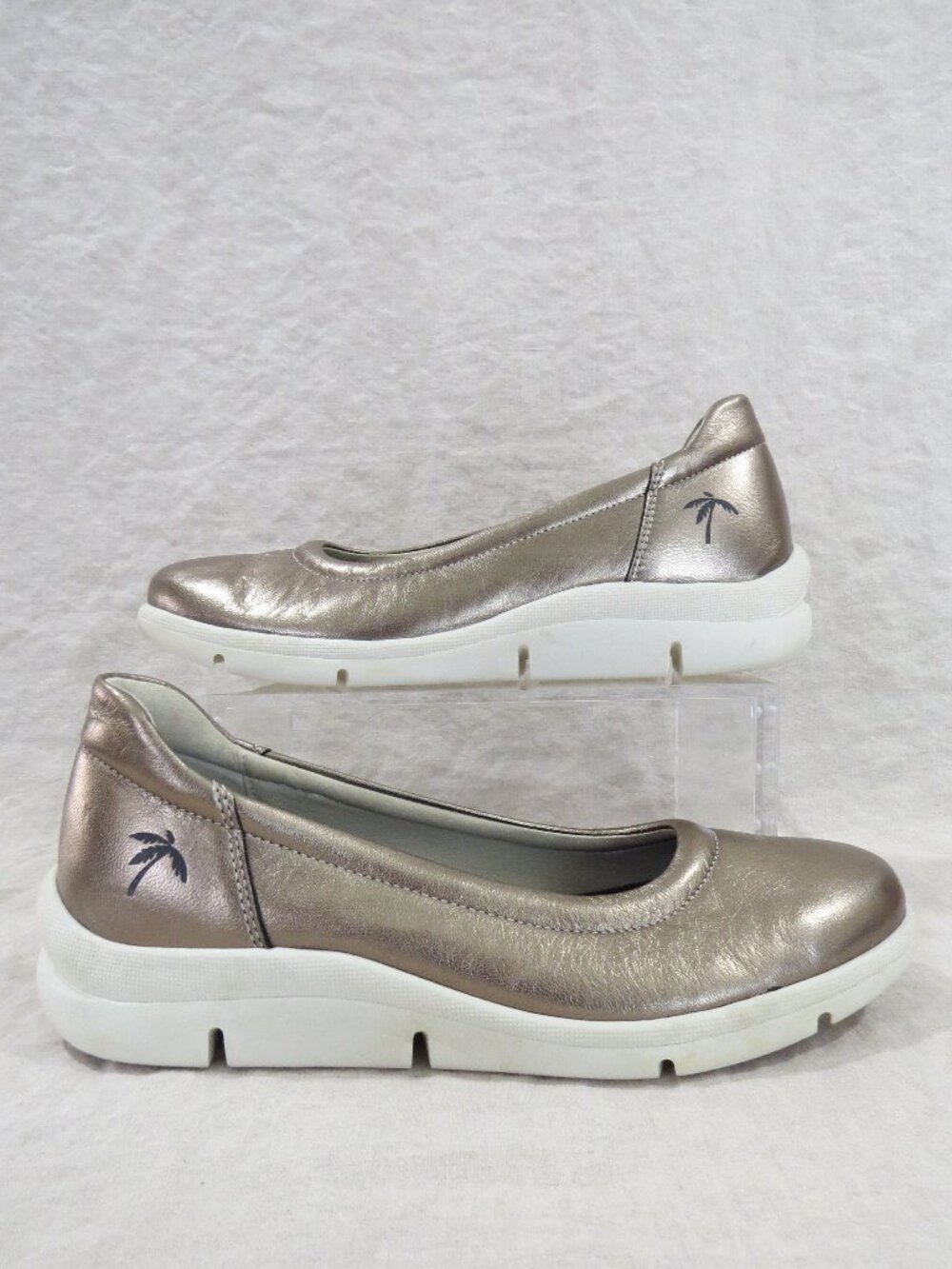 Dromedaris Vanessa Leather Slip-on Wedge SIZE 40 (9.5-10) Bronze *READ